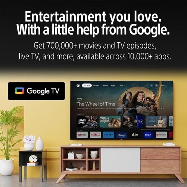 Sony BRAVIA 3 Series 108 cm - 215 cm (43 inches - 85 inches) 4K Ultra HD AI Smart LED Google TV (K-85S30, Black) - Image 3