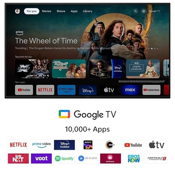 Sony BRAVIA 3 Series 108 cm - 215 cm (43 inches - 85 inches) 4K Ultra HD AI Smart LED Google TV (K-85S30, Black) - Image 2